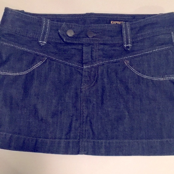 Express Mini Jean Skirt Sz”6” - Picture 4 of 9